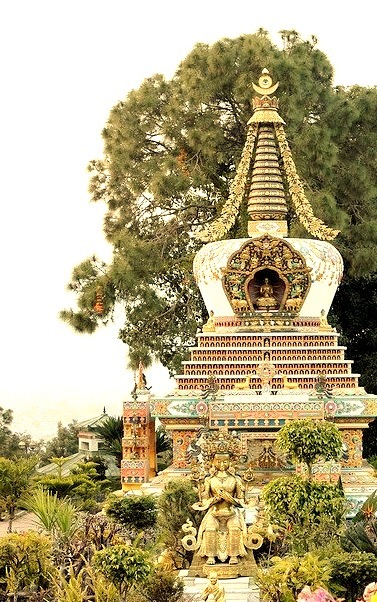 Stupa at Kopan Monastery in Kathmandu Valley, Nepal