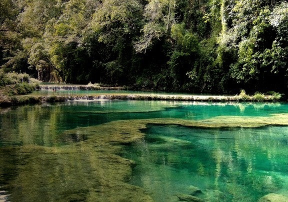 Beautiful pools of Semuc Champey, Guatemala