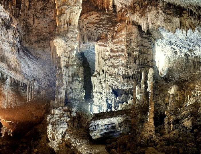 Considered to be one of the most beautiful caves in the world, Jeita Grotto, Lebanon.