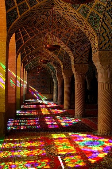 Nasir-ol-Molk Mosque in Shiraz, Iran