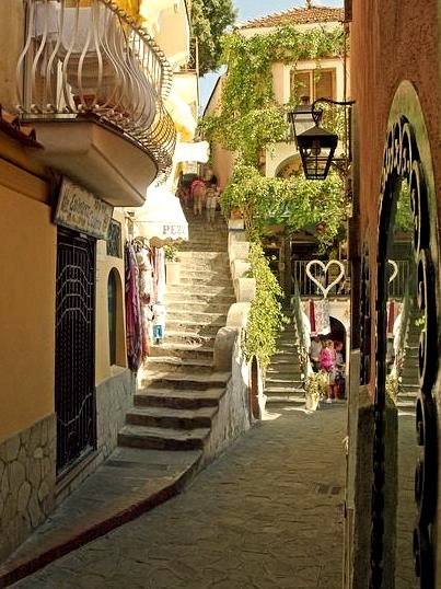 Via die Mulini in Positano, Amalfi Coast, Italy