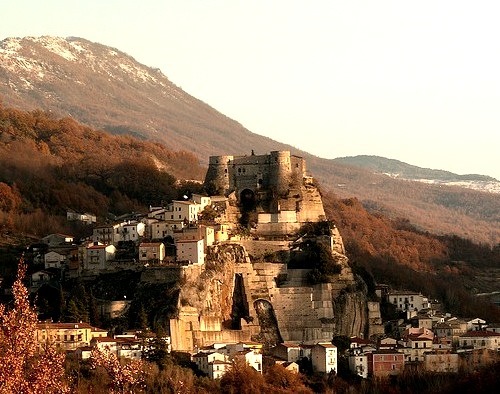 The medieval village of Cerro al Volturno in Molise, Italy