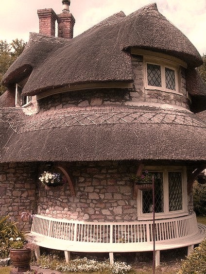 The Circular Cottage at Blaise Hamlet, Bristol, England