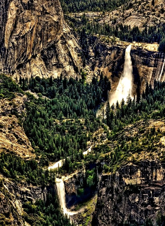 Nevada and Vernal Falls, Yosemite National Park