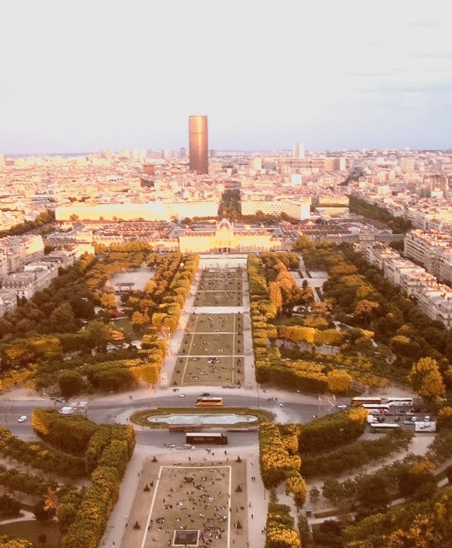 View from Eiffel Tower in Paris, France